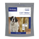 Virbac C.E.T. Hextra frontal del empaque mostrando 30 masticables y beneficios