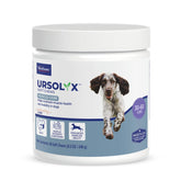 Virbac URSOLYX front packaging showing jar and count, clear benefit visible