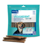 Virbac Veggiedent Fr3sh front packaging shows product and benefits