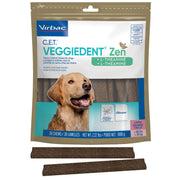 Virbac Veggiedent Fr3sh & Zen empaque frontal mostrando bolsa y marca — confianza de marca