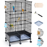 VISCOO front view showing cage size and safe enclosure benefit