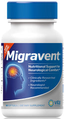 Vita Sciences envase frontal de Migravent mostrando diseño y cantidad