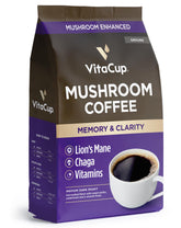 VitaCup empaque frontal mostrando la marca y beneficios para enfoque