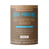 Vital Proteins envase frontal mostrando sabor chocolate y facilidad de uso