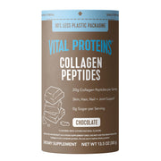 Vital Proteins envase frontal chocolate mostrando presentación y conveniencia