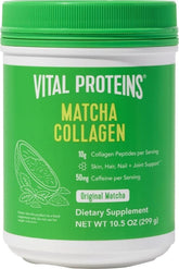 Vital Proteins frente del envase mostrando la presentación de 10.5oz y beneficios