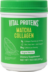 Vital Proteins frente del envase mostrando la presentación de 10.5oz y beneficios