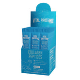 Vital Proteins front packaging showing stick packs and box, clear portability benefit