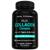 Vital Vitamins bote frontal mostrando 150 cápsulas y conveniencia diaria