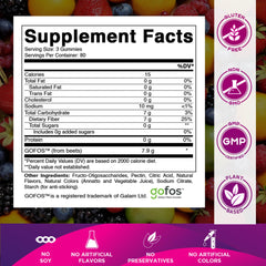 Vitamatic gomita en primer plano que muestra textura y fácil masticación