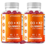 Vitamatic gomitas frente mostrando etiqueta y cantidad en el envase