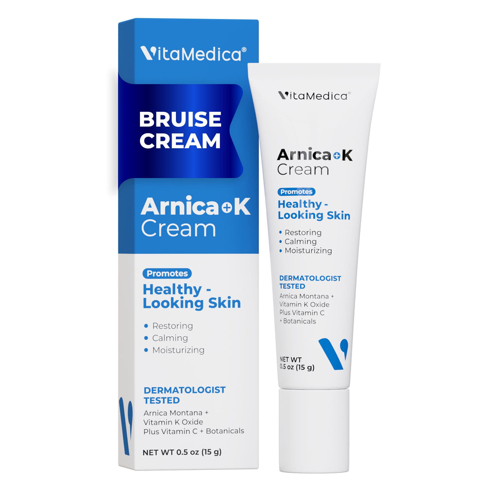 VitaMedica crema frente del empaque mostrando el tubo compacto y su uso preciso