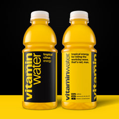 vitaminwater detalle de etiqueta con ingredientes y claridad informativa