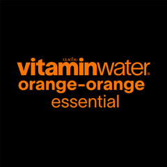 vitaminwater color naranja del líquido, atractivo y refrescante para el gusto