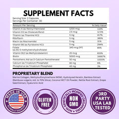 VITBOOST etiqueta con lista de ingredientes y beneficios visibles