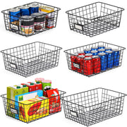 VITEVER front view of six baskets showing organized storage benefit