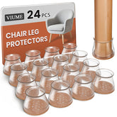 VIUME vista frontal del empaque con 24 protectores protegiendo suelos