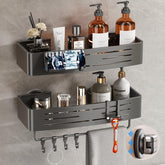Voldra front view showing both shelves for compact organization benefit