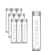 VOSS botella frontal 375 ml vidrio, presentación premium y pureza