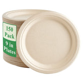 Vplus plato frontal paquete 150 unidades, opción compostable y resistente