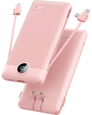 VRURC front view showing compact power bank and branding, conveys portability