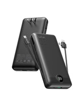 VRURC front view of power bank showing compact design and quick charging benefit