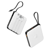 VRURC front view of power bank showing compact design and ports, convenient portability