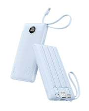 VRURC vista frontal del power bank mostrando diseño compacto y beneficio portátil