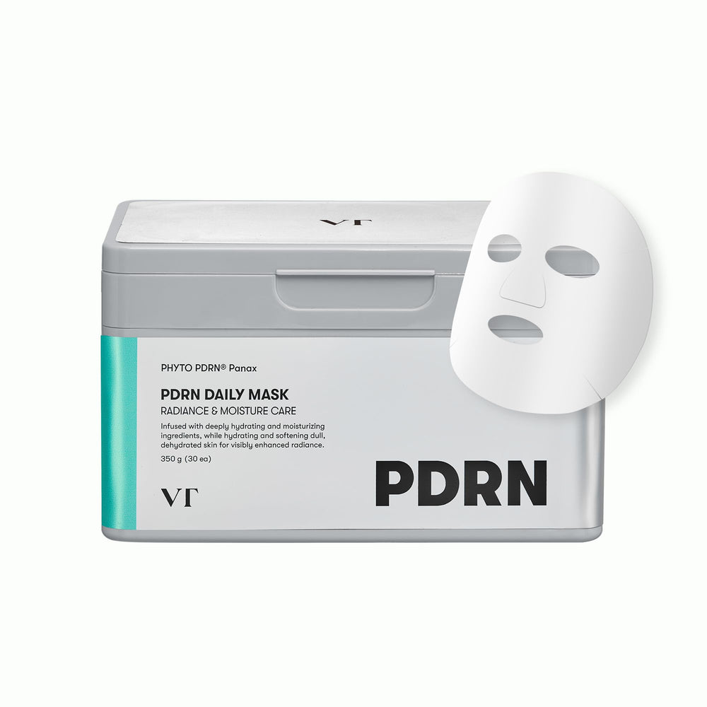 VT COSMETICS vista frontal del envase con 30 mascarillas, comodidad diaria