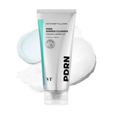 VT COSMETICS envase frontal del limpiador PDRN beneficios de limpieza suave