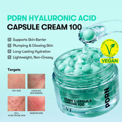 VT COSMETICS cápsulas visibles de PDRN en la fórmula mostrando concentración