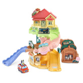 VTech Bluey front packaging showing the full interactive playset benefits