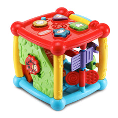 VTech cube rolling with motion sensor activated to encourage crawling