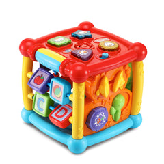VTech detail of spinning blocks promoting fine motor practice