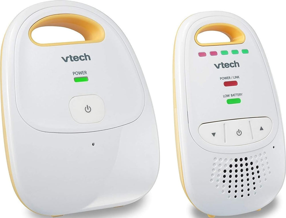 VTech DM111 vista frontal mostrando conexión segura y beneficio privacidad