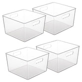 Vtopmart caja frontal transparente mostrando visibilidad rápida