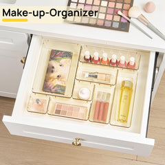 Vtopmart bandejas en uso en tocador con maquillaje, acceso rápido