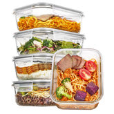 Vtopmart front view of 35oz container set showing organized storage benefit