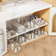 Vtopmart front view of four-pack pull-out organizers showing neat storage benefit