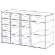 Vtopmart front view clear organizer showing tidy desktop storage benefit