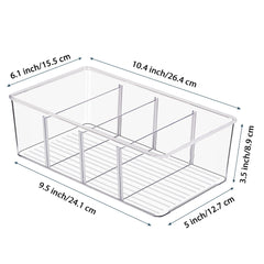 Vtopmart plástico transparente brillante para identificar contenido fácil