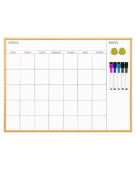 VUSIGN pizarra frontal con marco dorado elegante y calendario visible