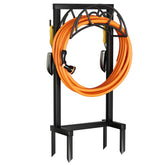 VyGrow front view showing stable metal frame and neat hose storage benefit