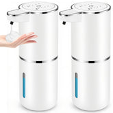 VZZNN front view of two dispensers showing sleek design and hygiene benefit