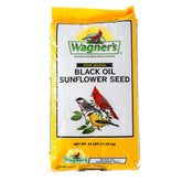 Wagner's 76027 front bag view showing 25-pound packaging and product branding, boosts backyard feeding