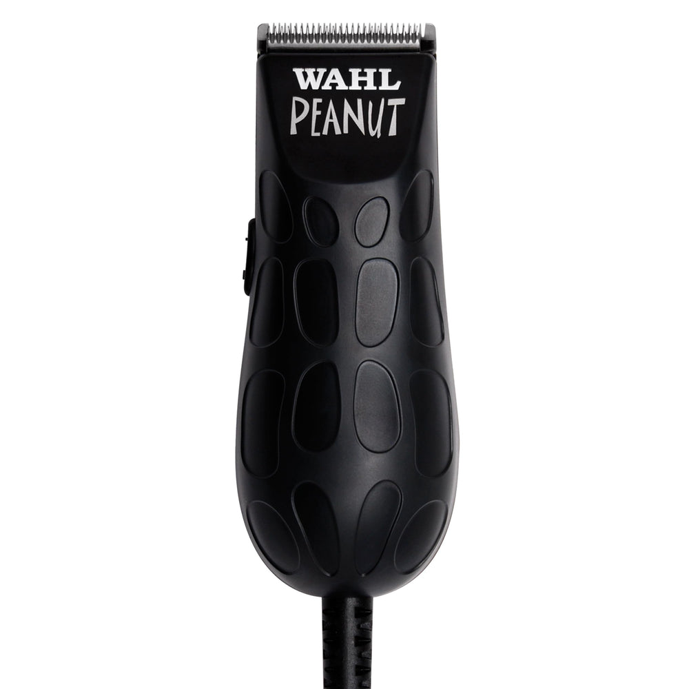 Wahl Professional Black Peanut trimmer frontal mostrando diseño compacto y control