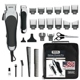 Wahl Chrome Pro frontal en funda mostrando kit completo y almacenamiento eficiente