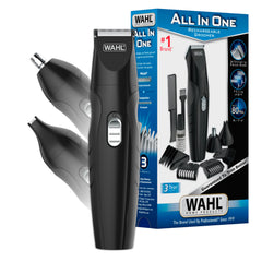 Wahl frontal del kit mostrando todas las piezas y facilidad de uso