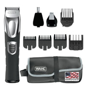 Wahl recortadora frontal mostrando el kit completo y facilidad de uso
