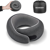 WANDER+ almohada frontal mostrando diseño ergonómico y confort
